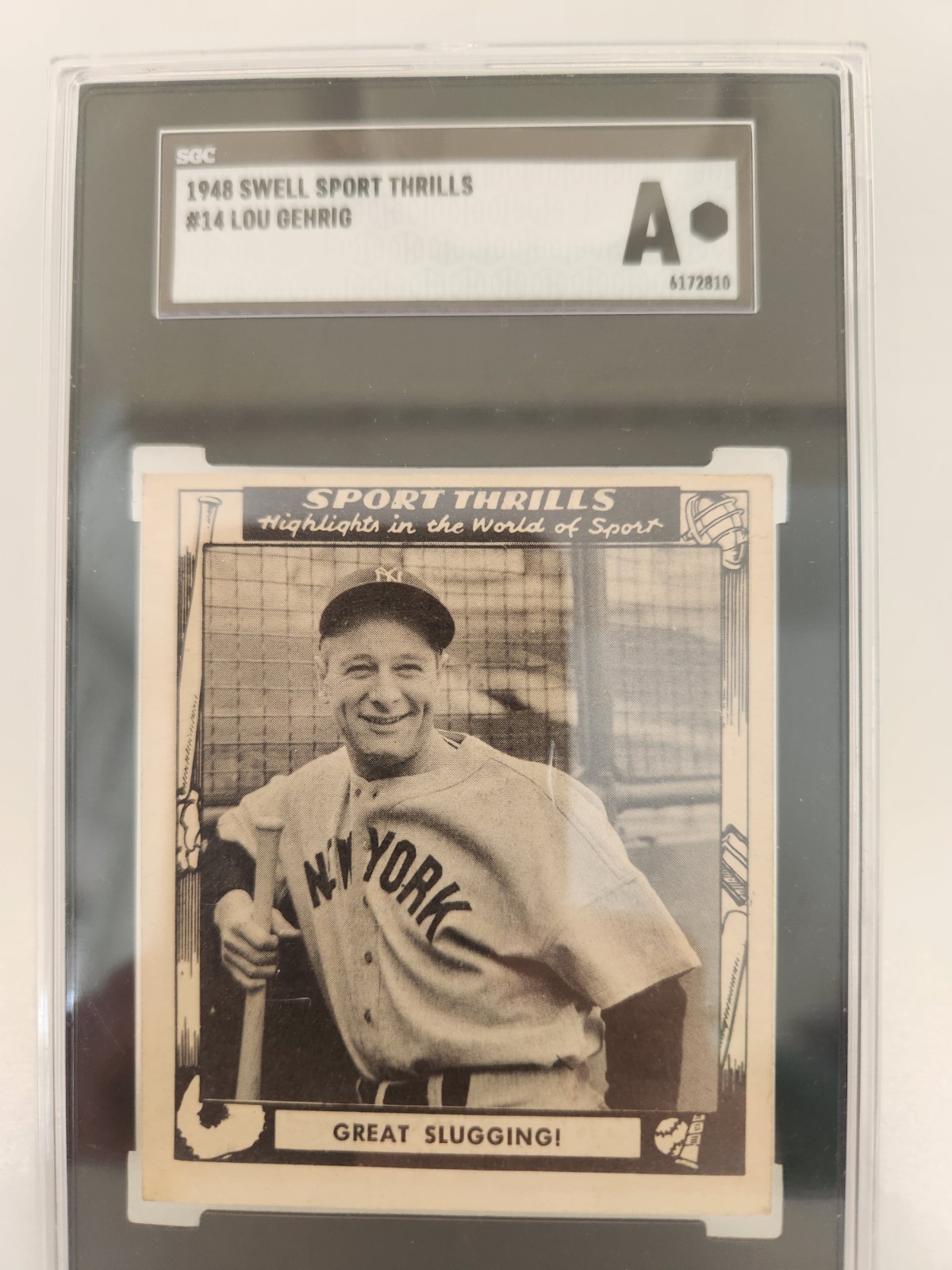 Lou Gehrig 1948 Swell Sport Thrills #14 – SGC A – Iron Horse