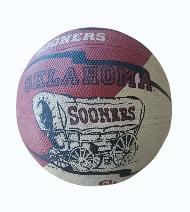Oklahoma Sooners NCAA Full Size Basketball 29.5″ Sooner Schooner Wagon Crimson