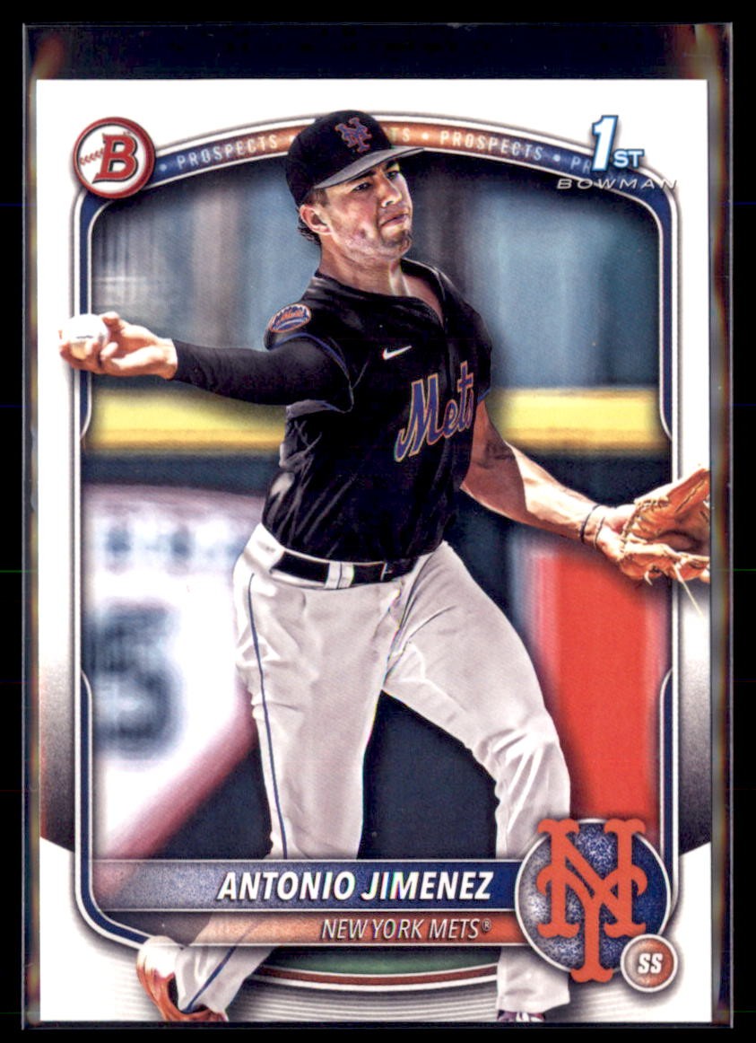 2025 Bowman Draft Paper Antonio Jimenez Mets BD-56 1st 5 card lot