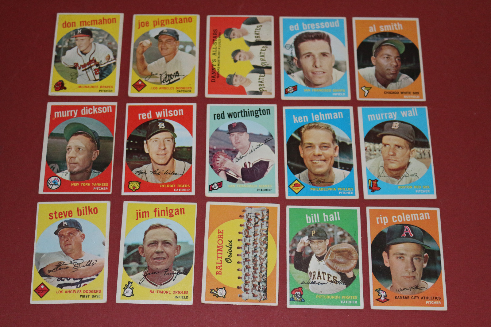 1959 TOPPS, fill your set YOU PICK 8 CARDS from a lot of (118) *VG & LOWER*lm