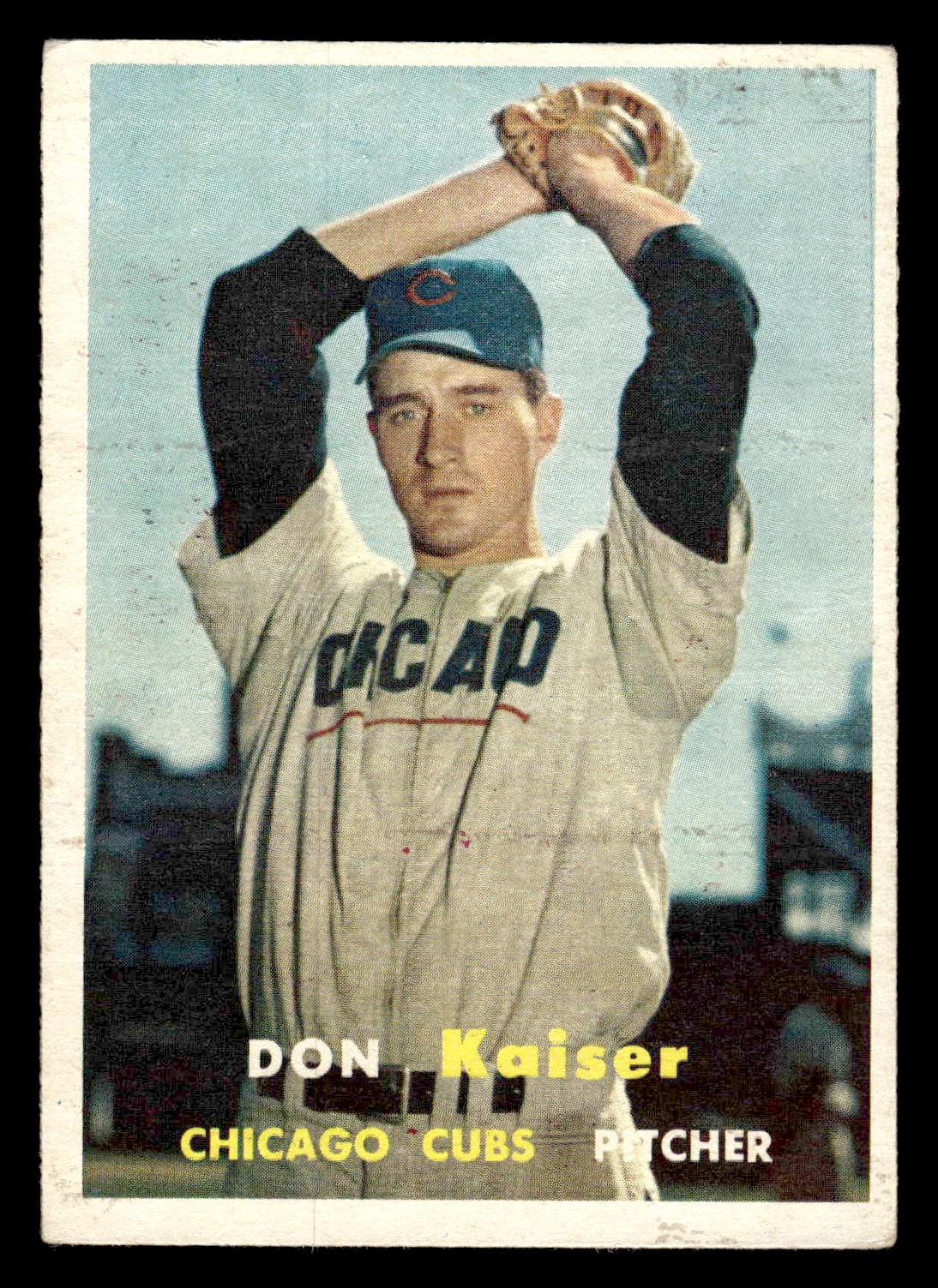 1957 Topps #134 Don Kaiser – VGEX-EX *TedsCardShack*