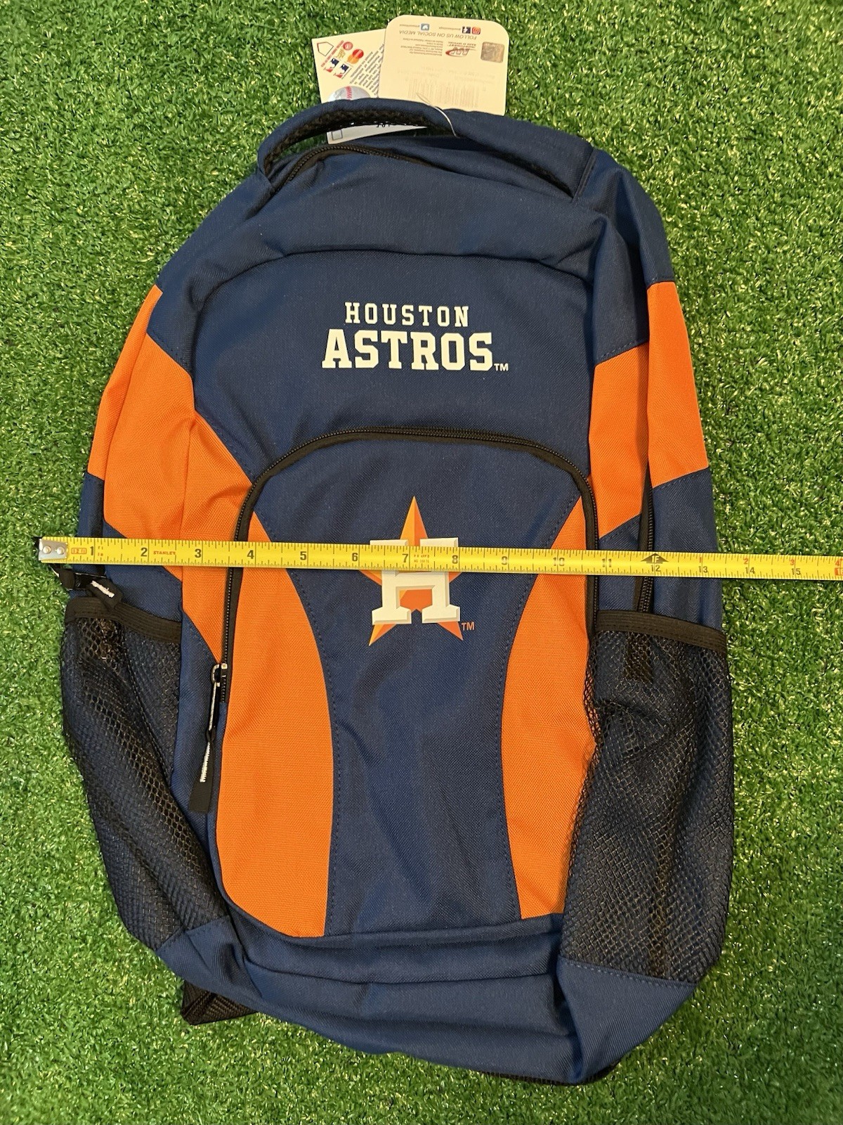 HOUSTON ASTROS MLB NAVY BLUE BACKPACK Logo Bag, Classic School Work College