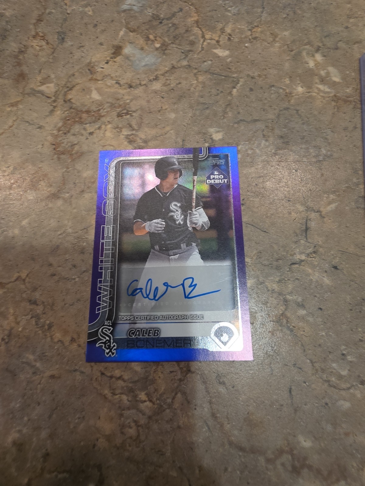 2025 Topps Pro Debut – Caleb Bonemer #PD-15 Purple Foil Autographs /299 (AU, RC)