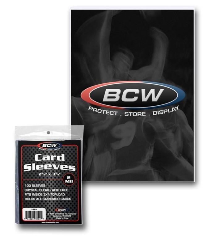 BCW (5000 count) Soft Trading Card Sleeves (50 Packs) Acid Free Archival Safe