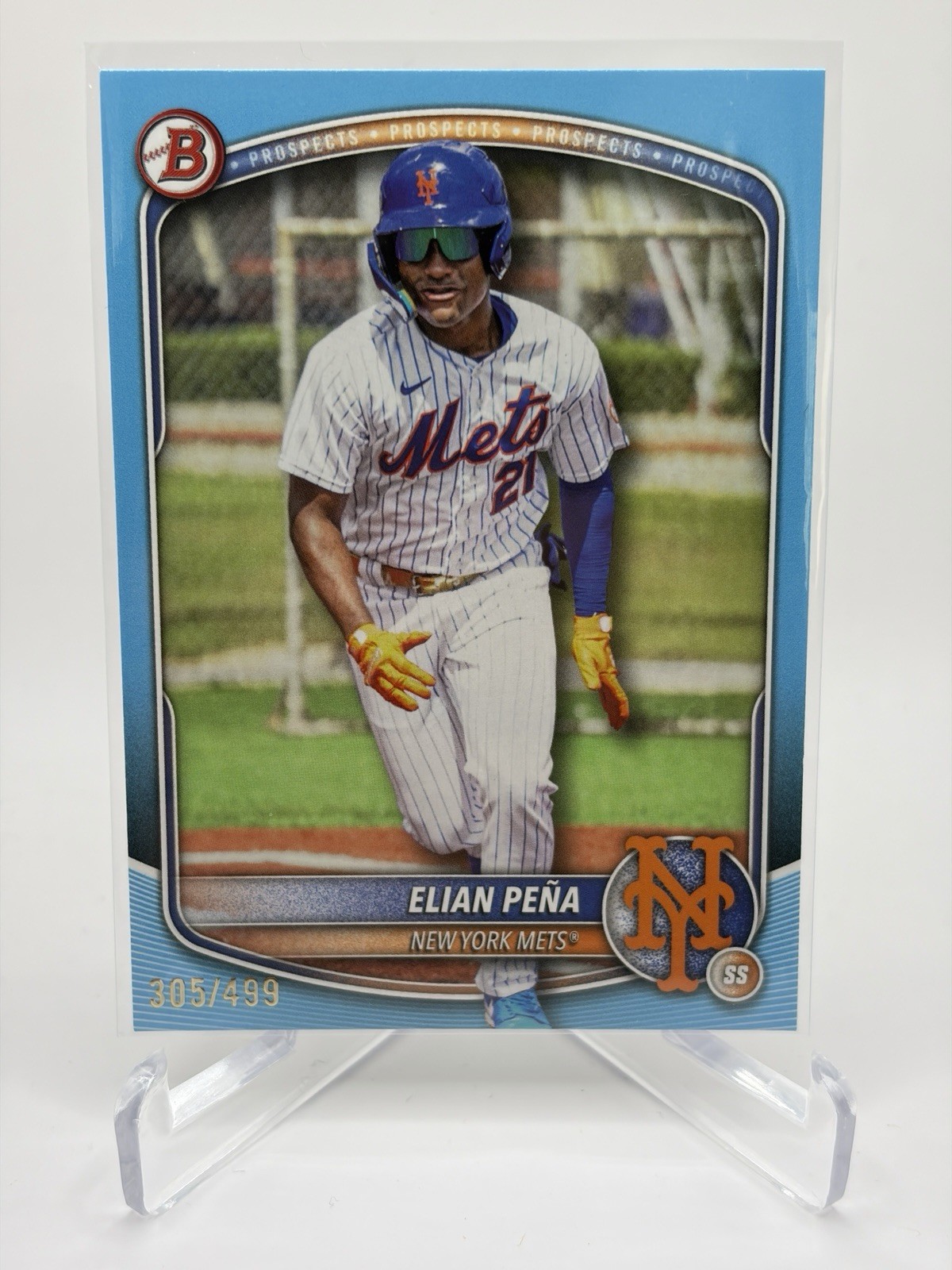 2025 Bowman Draft – Elian Pena #BD-115 Sky Blue Parallel /499