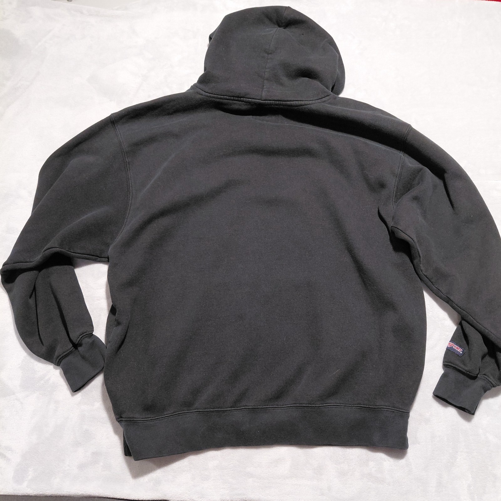 VTG Capital University Cbus OH Black Varsity Patch Jansport Hoodie Sweatshirt L