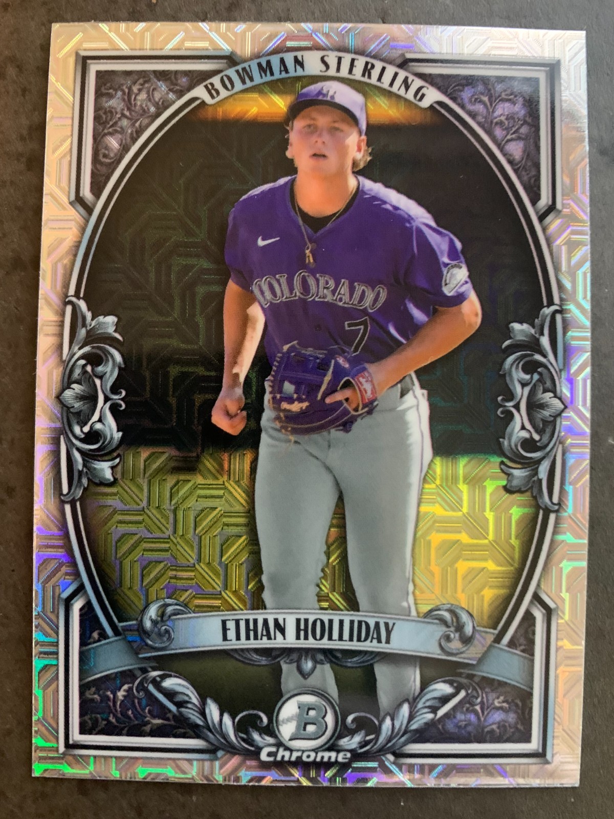 2026 Bowman Chrome ETHAN HOLLIDAY Sterling Mojo Refractor #BST-11