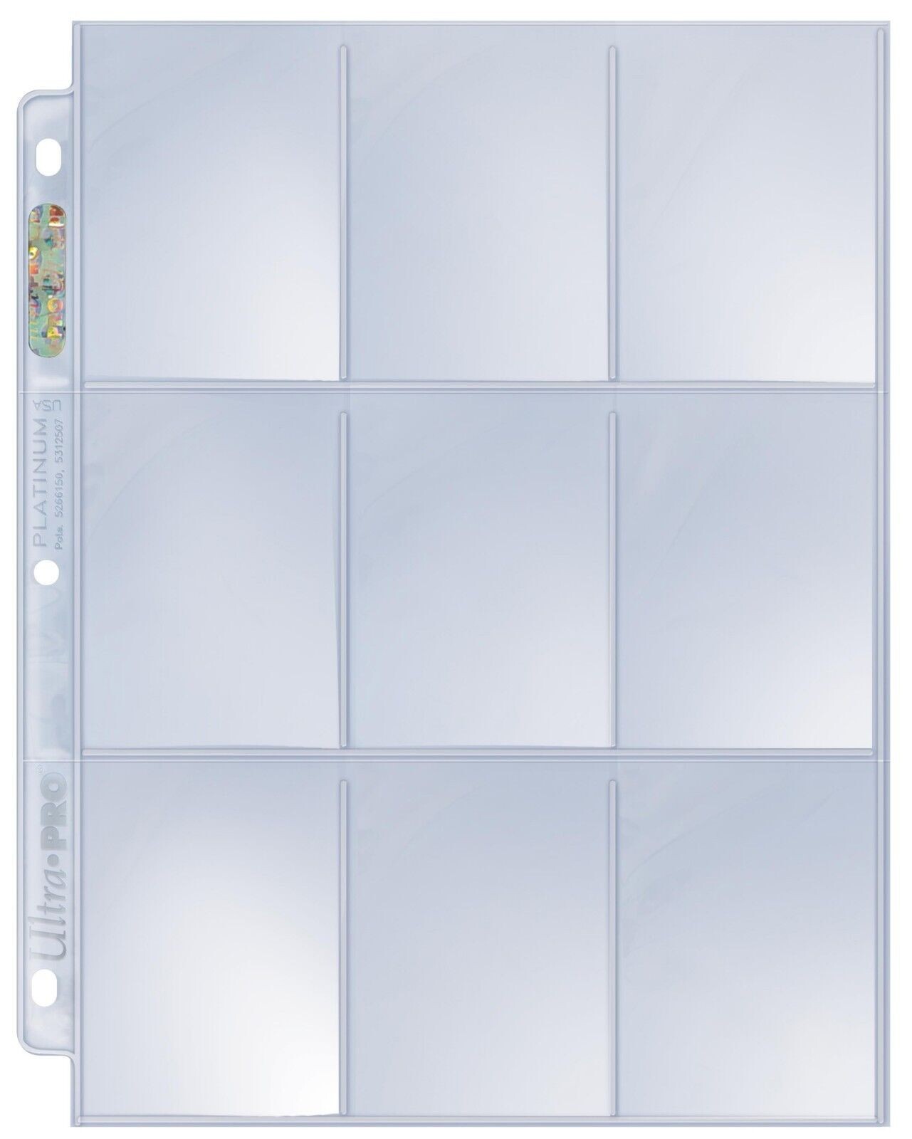 Ultra Pro: 9-Pocket Platinum Binder Pages – 100 count 81320