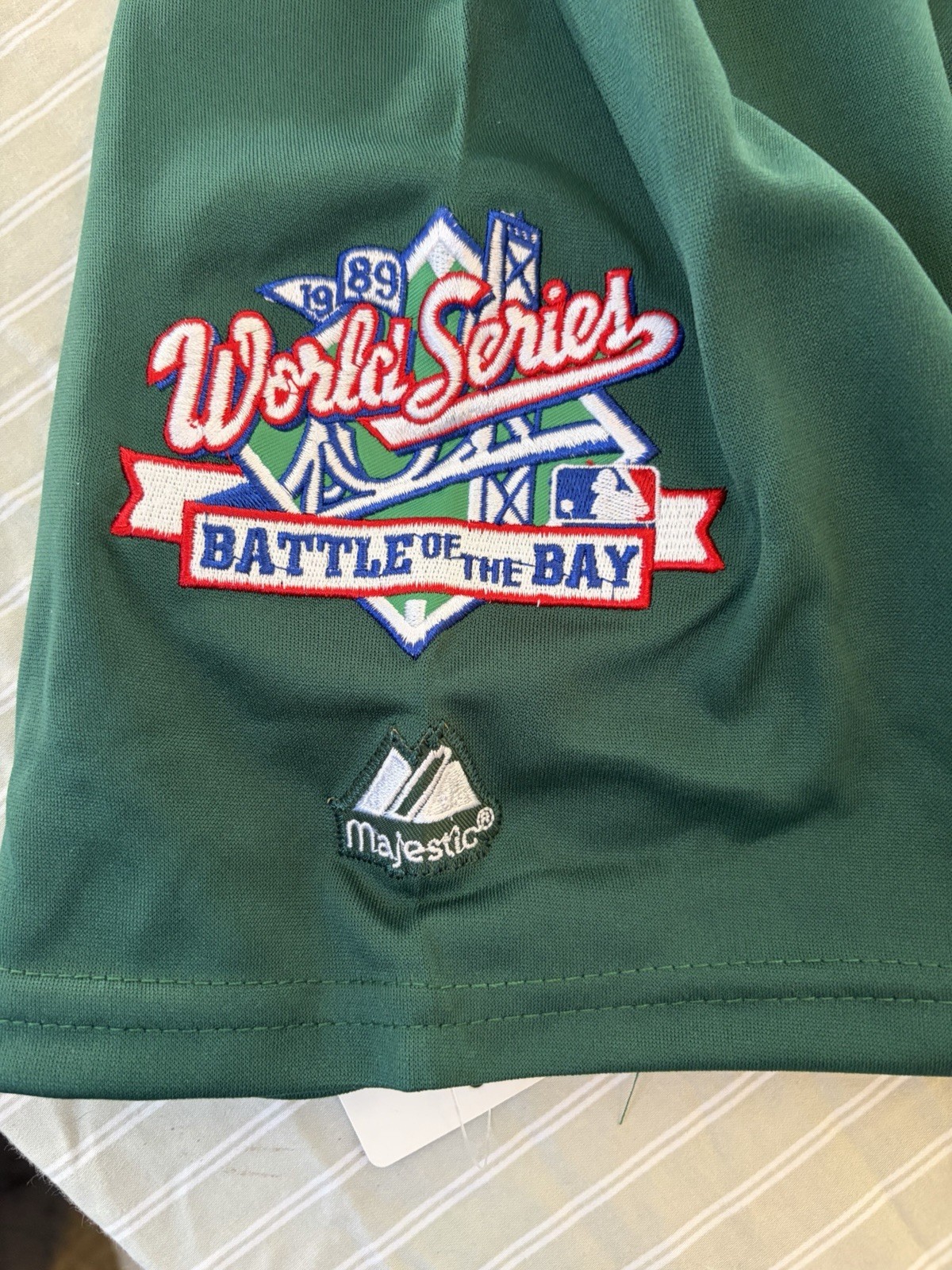 Rickey Henderson Oakland Athletics 1989 World Series Green Men’s Jersey