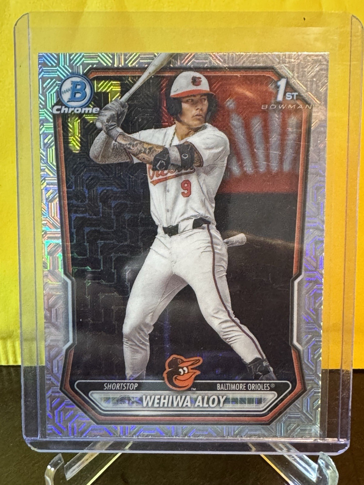 2026 Bowman Chrome Wehiwa Aloy Mojo Refractor & Chrome & Paper – Orioles
