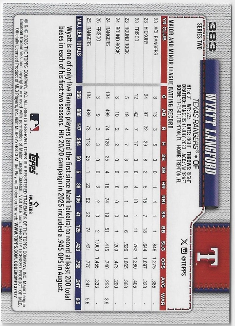 2026 Topps Series 2 Baseball #350-600 Pick Your Cards Complete Your Set
