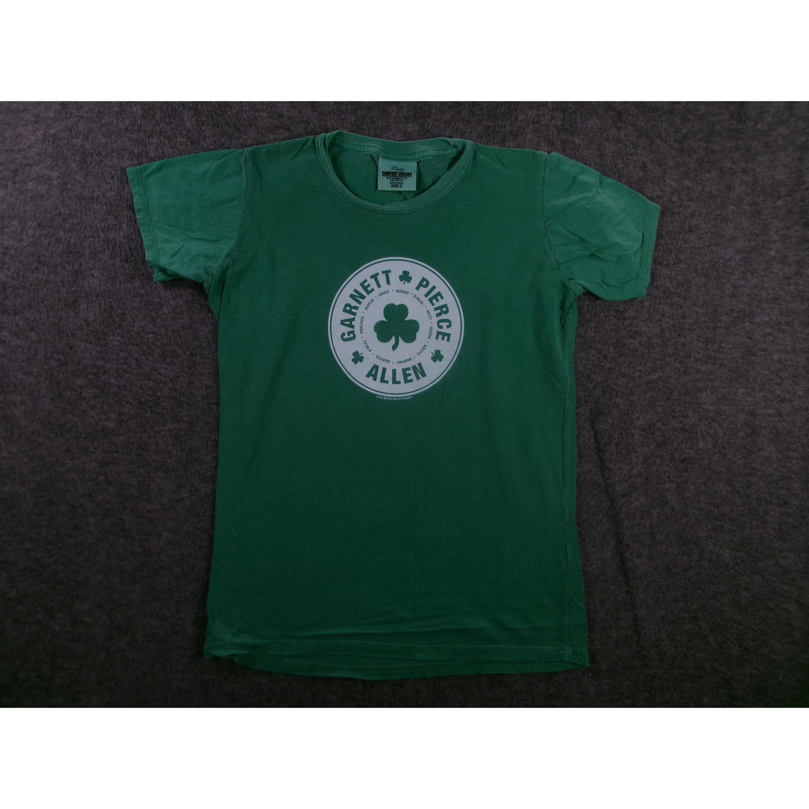 Boston Celtics Shirt Women Small Green Garnett Pierce Allen Rondo Comfort Colors