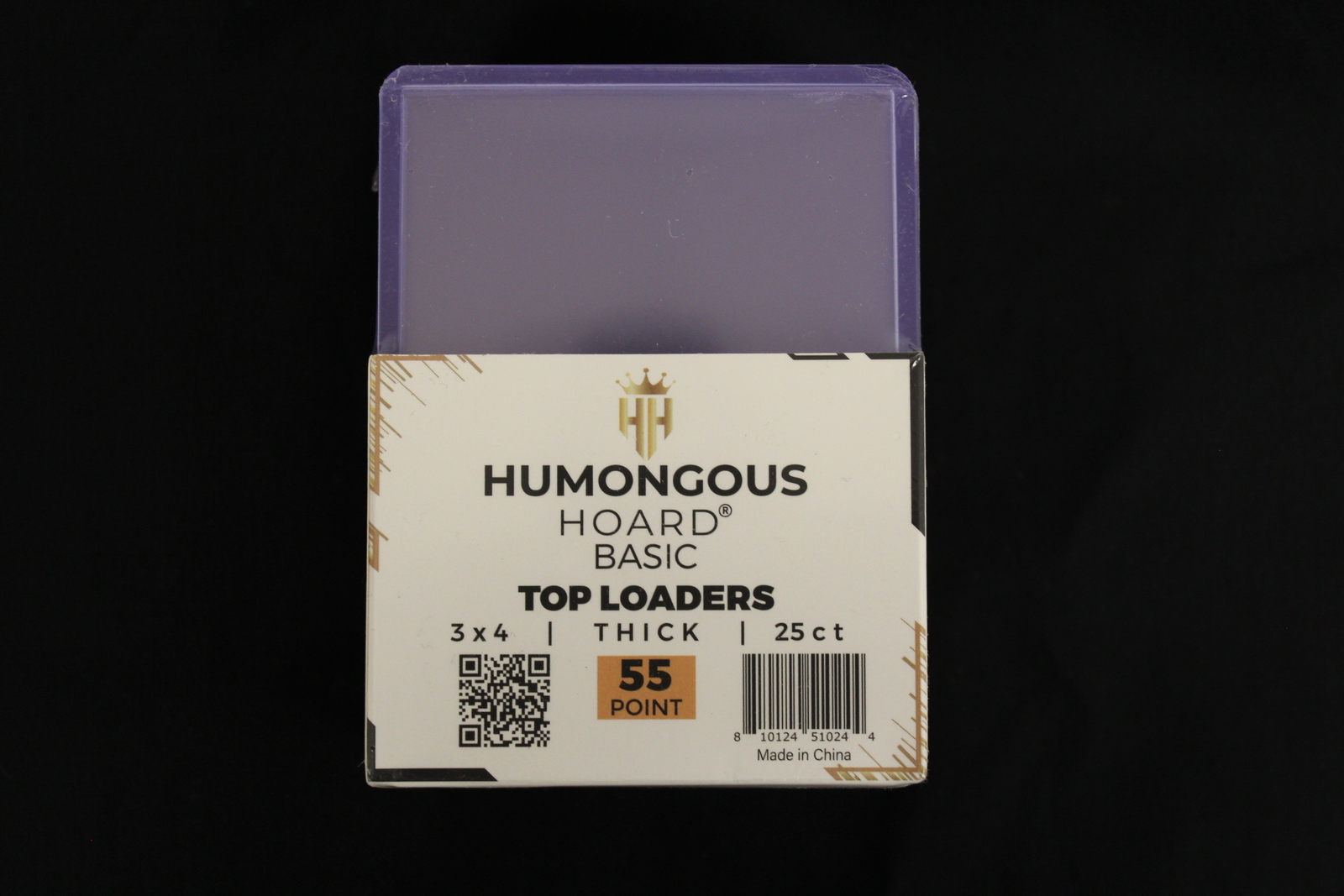 (25) Humongous Hoard 3″ x 4″ Basic 55Pt Thick Top Loaders Pack