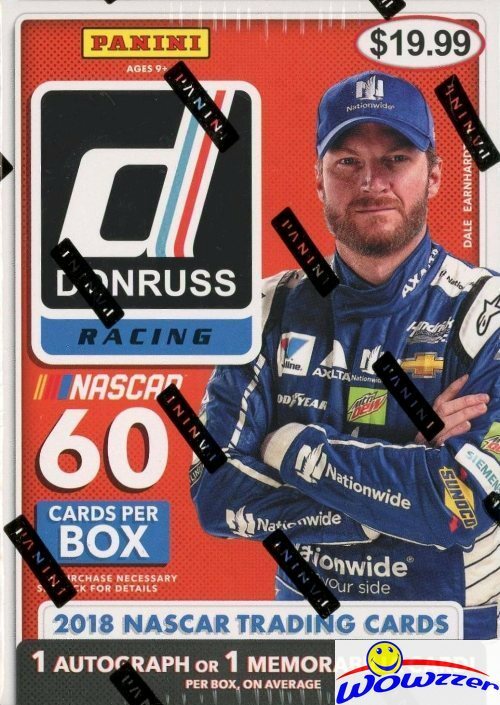 2018 Panini Donruss Nascar Racing EXCLUSIVE Factory Sealed Blaster Box-AUTO/MEM