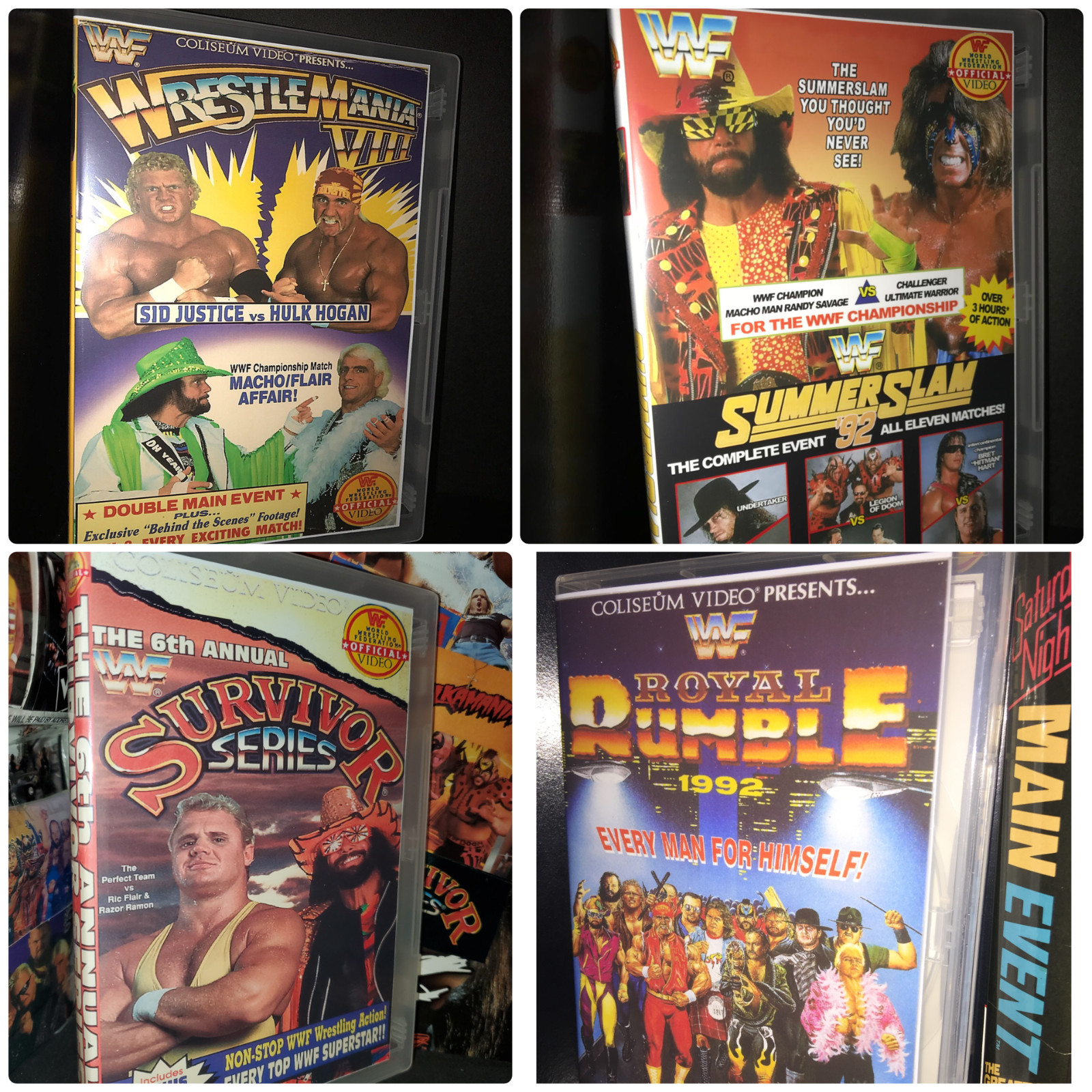 WWF BIG 4 1992 DVD Lot – Coliseum Video 4 DVDs FREE SHIPPING – wwe wcw