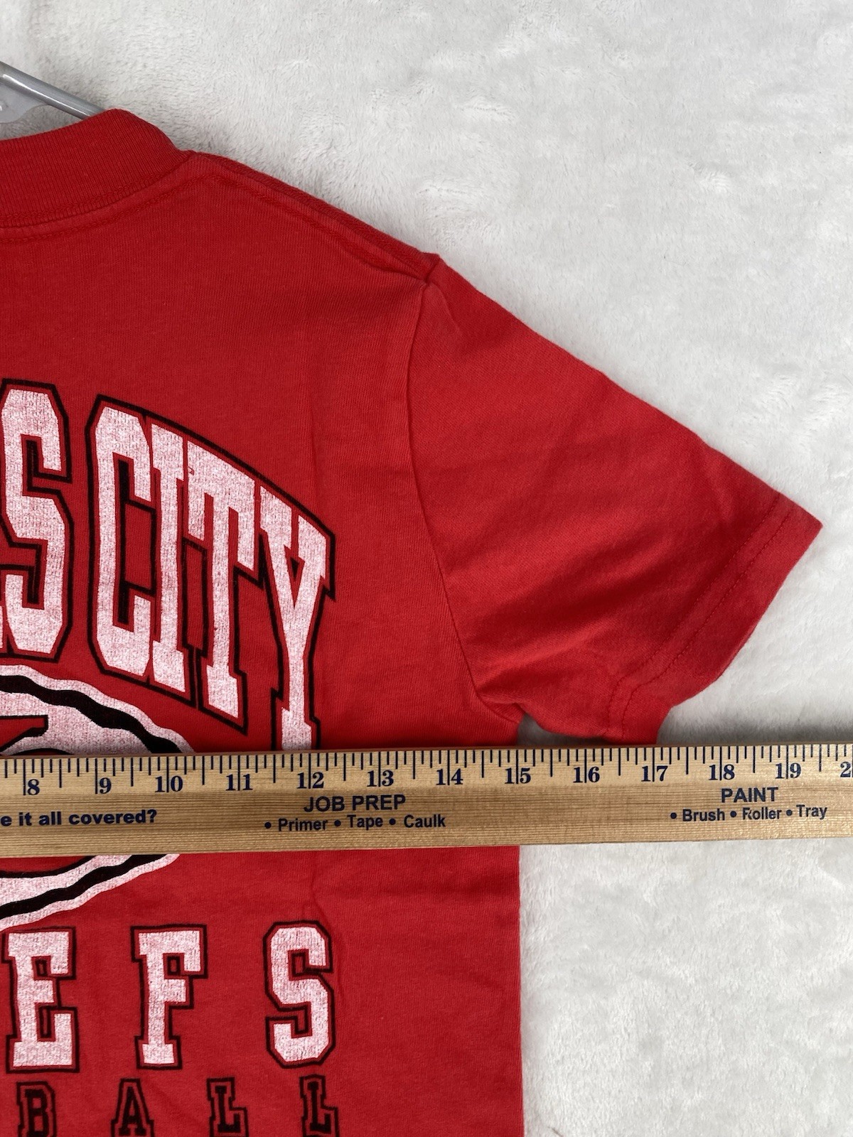 Kansas City Chiefs Shirt Kid 9-10 Abercrombie Kids Red Double Sided NFL NEW $30*