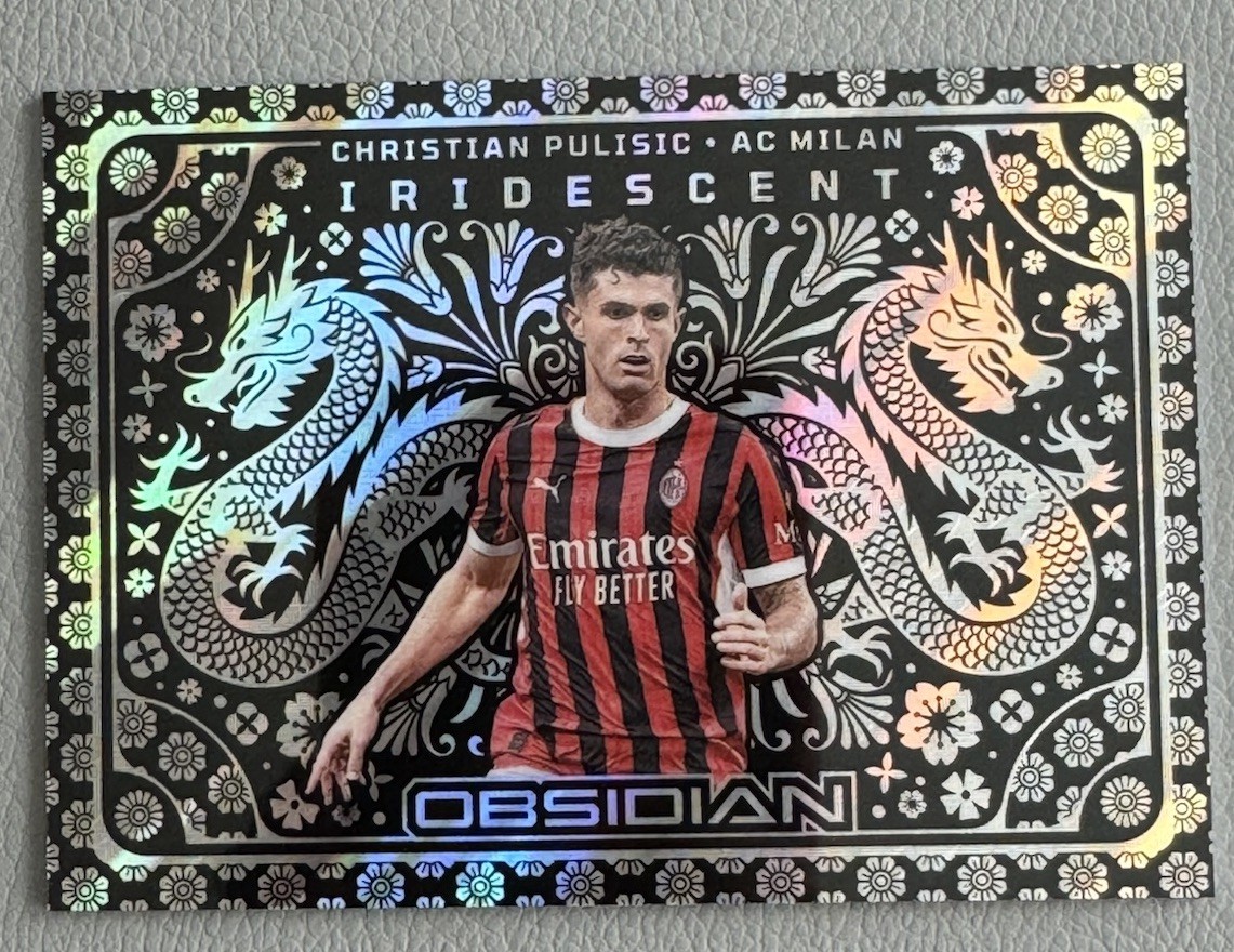 2024-2025 Panini Obsidian Christian Pulisic #5 Case Hit Iridescent SSP AC Milan