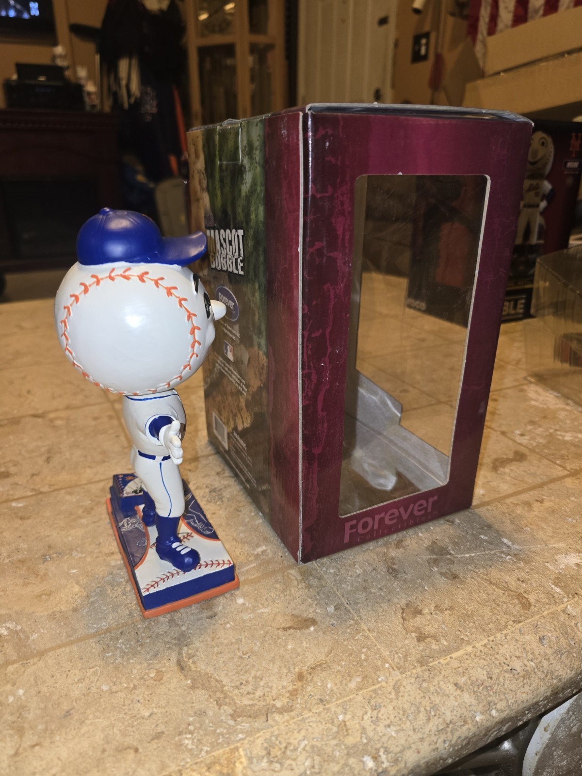 MR MET New York Mets Mascot 2008 Bobble head Foco Forever Collectibles Shea Mrs