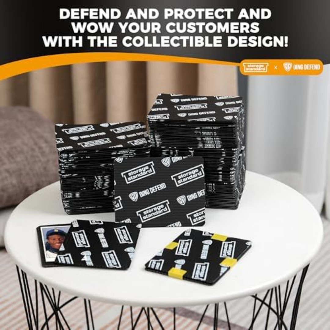 Ding Defend 110-Pack Trading Card Protector Shipping – 3.5 X 4.5 Inch Black