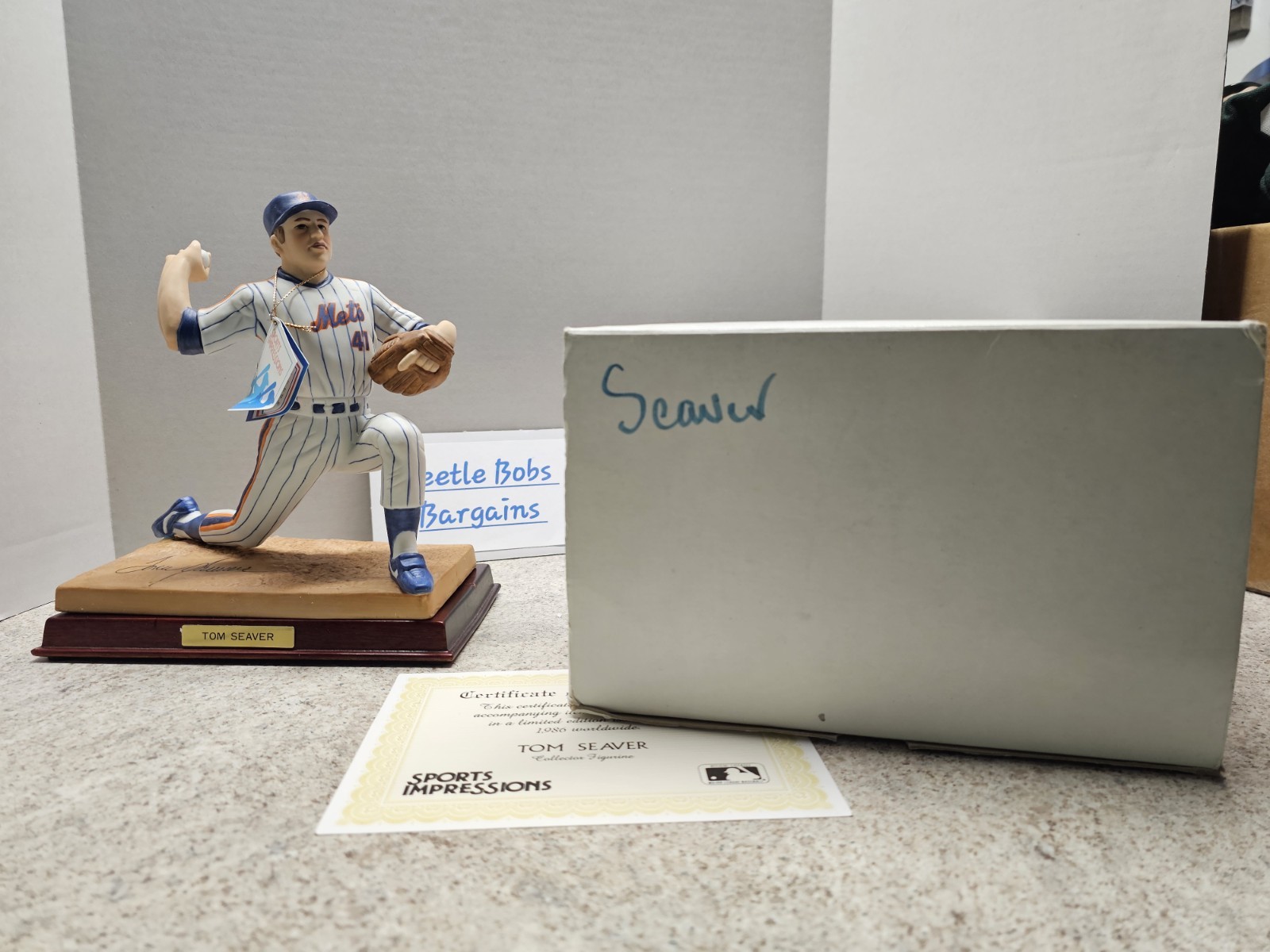 Tom Seaver New York Mets MLB 1989 Sports Impressions 9″ #’d Oversized Figurine