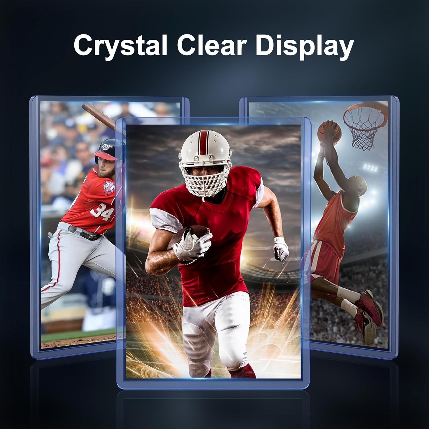 Versatile Card Protector Set, 100 Hard and Soft Sleeves for All Collectibles