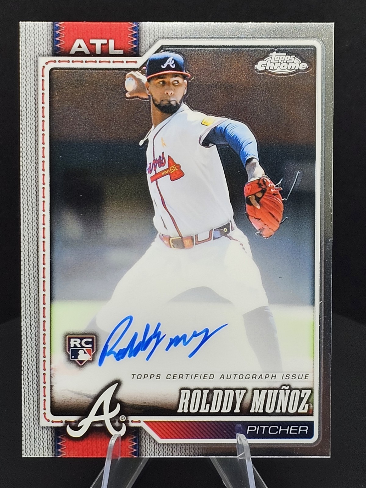 2026 Topps Chrome Rolddy Munoz Rookie Autograph #RA-RM Atlanta Braves (RC,AU)
