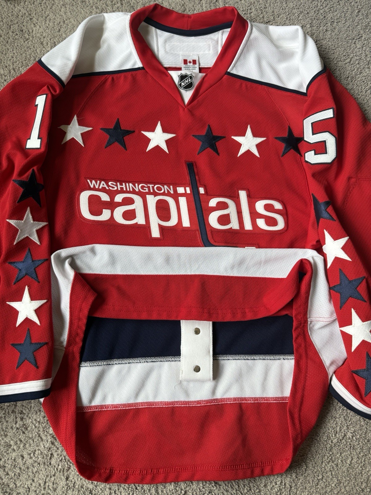 Prototype Team Issued 2015 Washington Capitals Hockey Jersey 56 Red Alternate