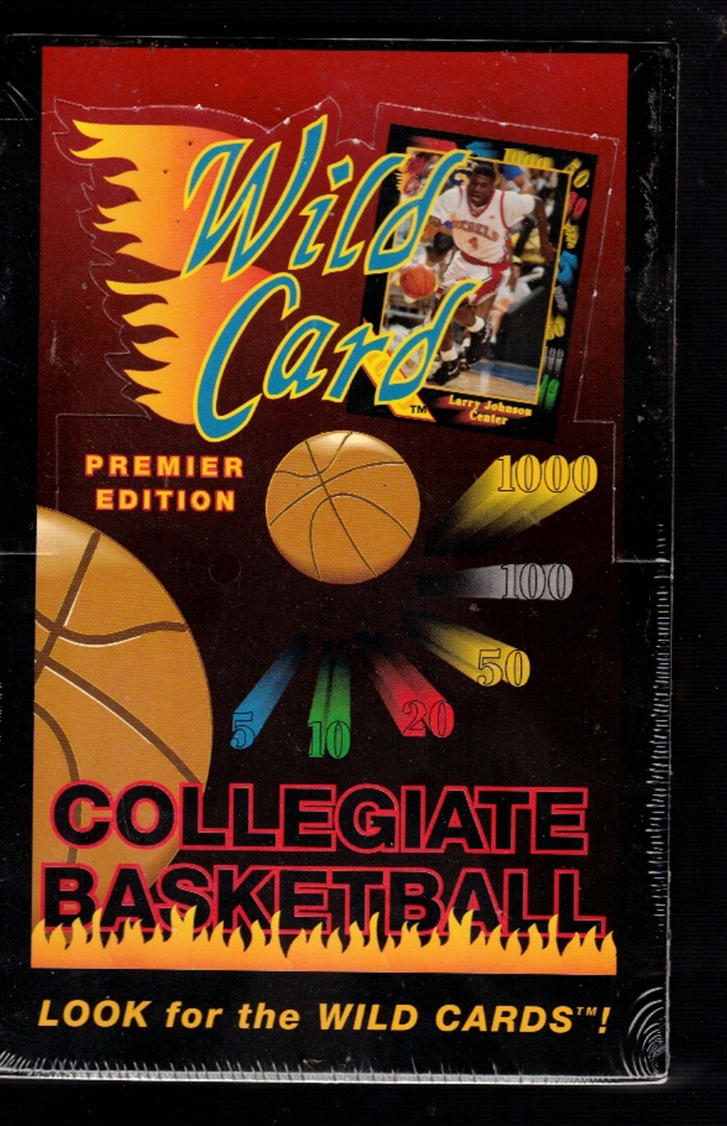 WILD CARD PREMIER EDITION COLLEGIATE BASKETBALL 1991 BOX FACTORY SEALED