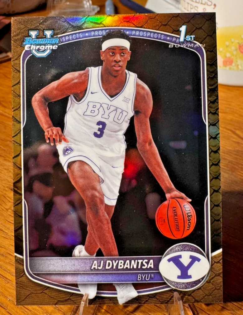 2025-26 Bowman Chrome Prospects AJ Dybantsa Reptilian Refractor (RC) #BCP-1 MINT