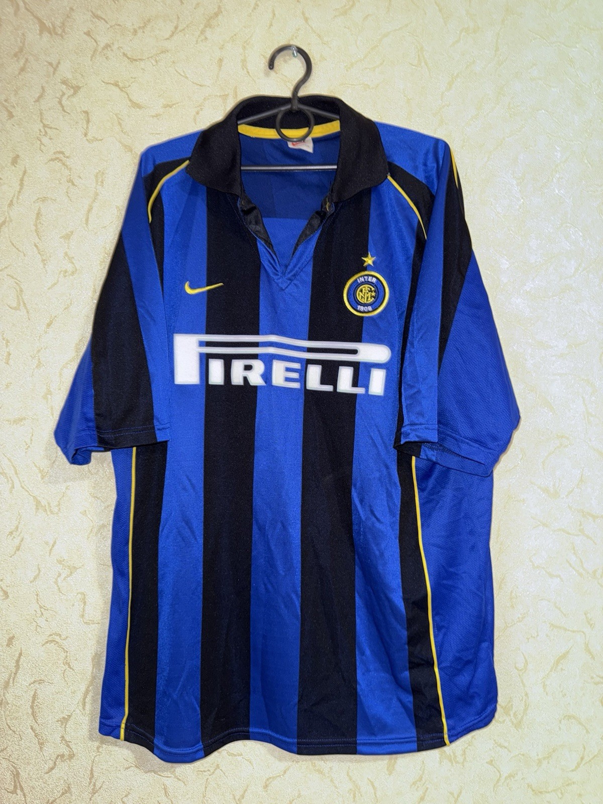 Rare inter Milan 2000-2001 Home Football Jersey Size XL Mens Nike Retro Replica