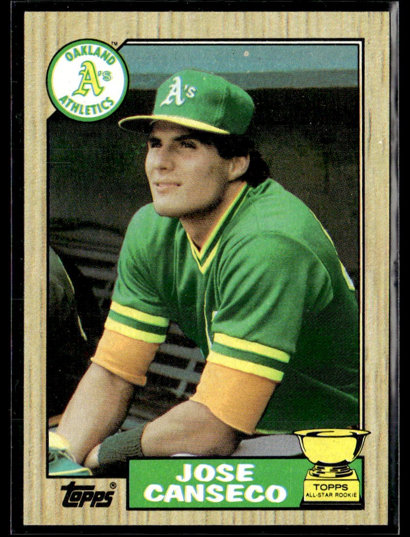 1987 Topps Jose Canseco #620 All Star Rookie Cup