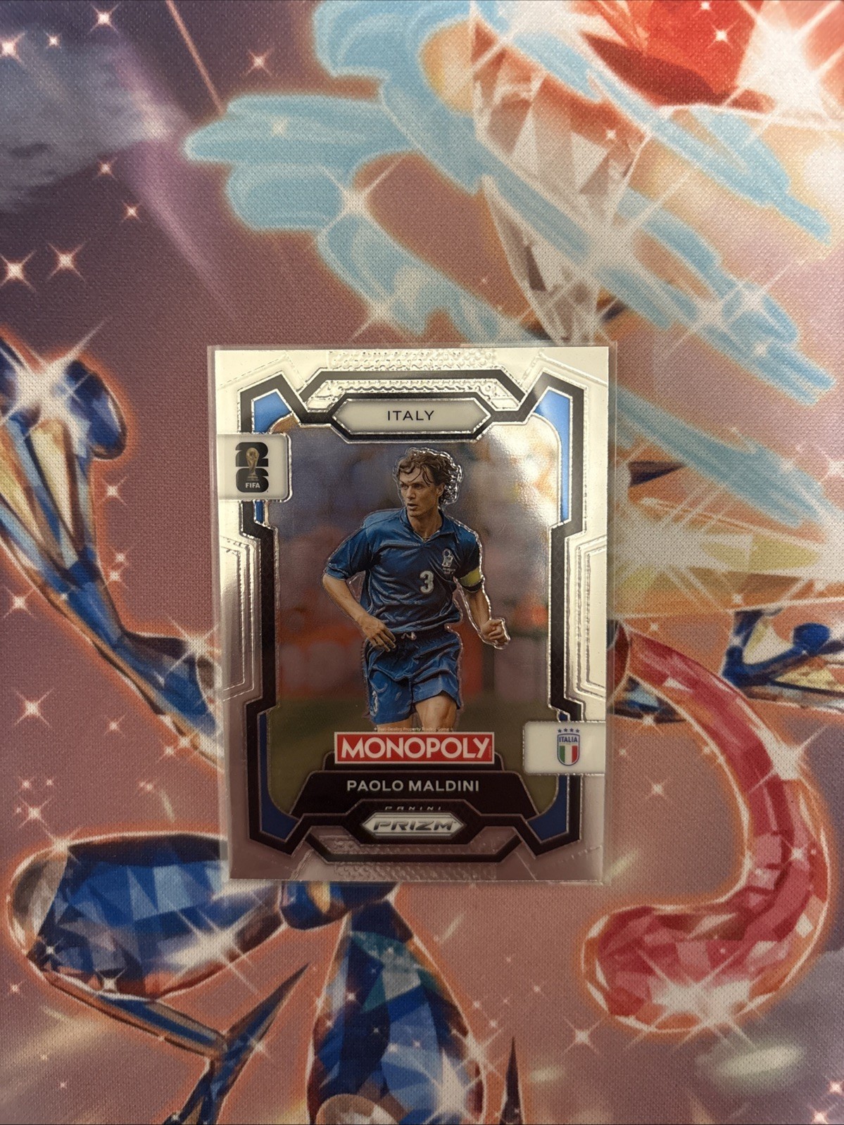 2026 Panini Prizm FIFA World Cup Monopoly PAOLO MALDINI Silver Prizm #37 Italy