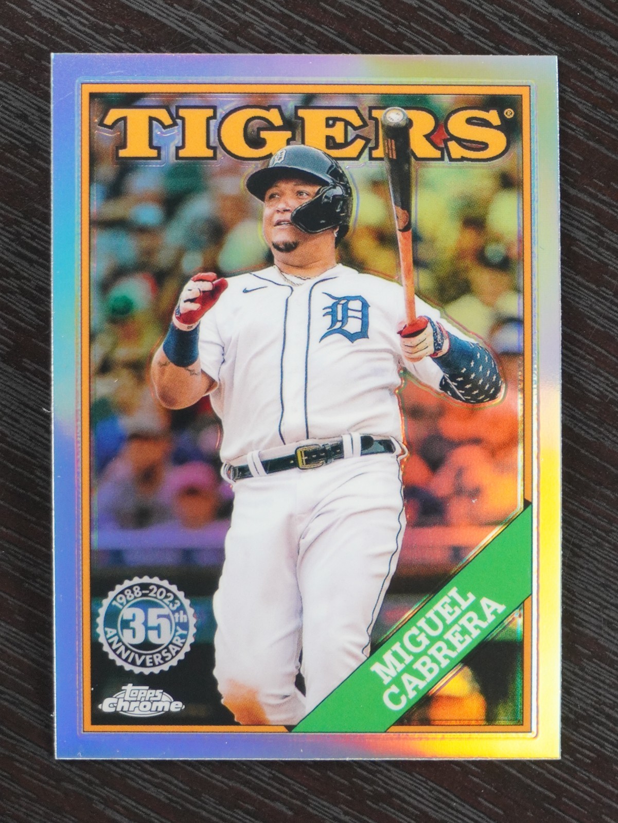 2023 Topps Chrome #88BC-4 Miguel Cabrera 1988 Topps Baseball 35th Anniversary
