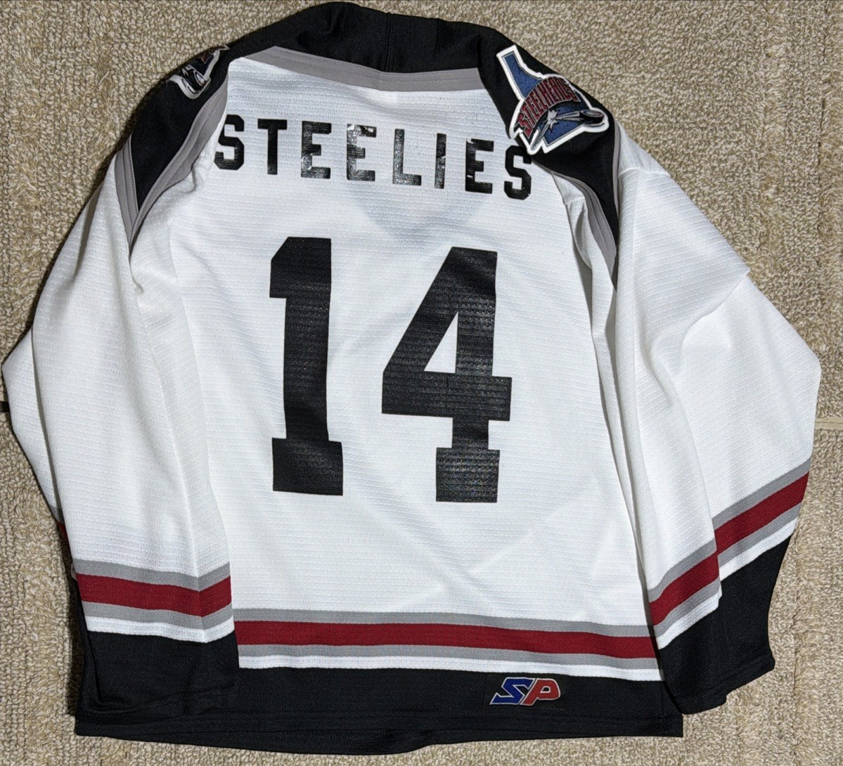 Idaho Steelheads Steelies #14 ECHL Hockey SP White Jersey Size M / Medium