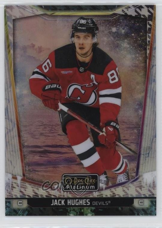 2024-25 O-Pee-Chee Platinum Mixed Media Variant Jack Hughes #13 13og