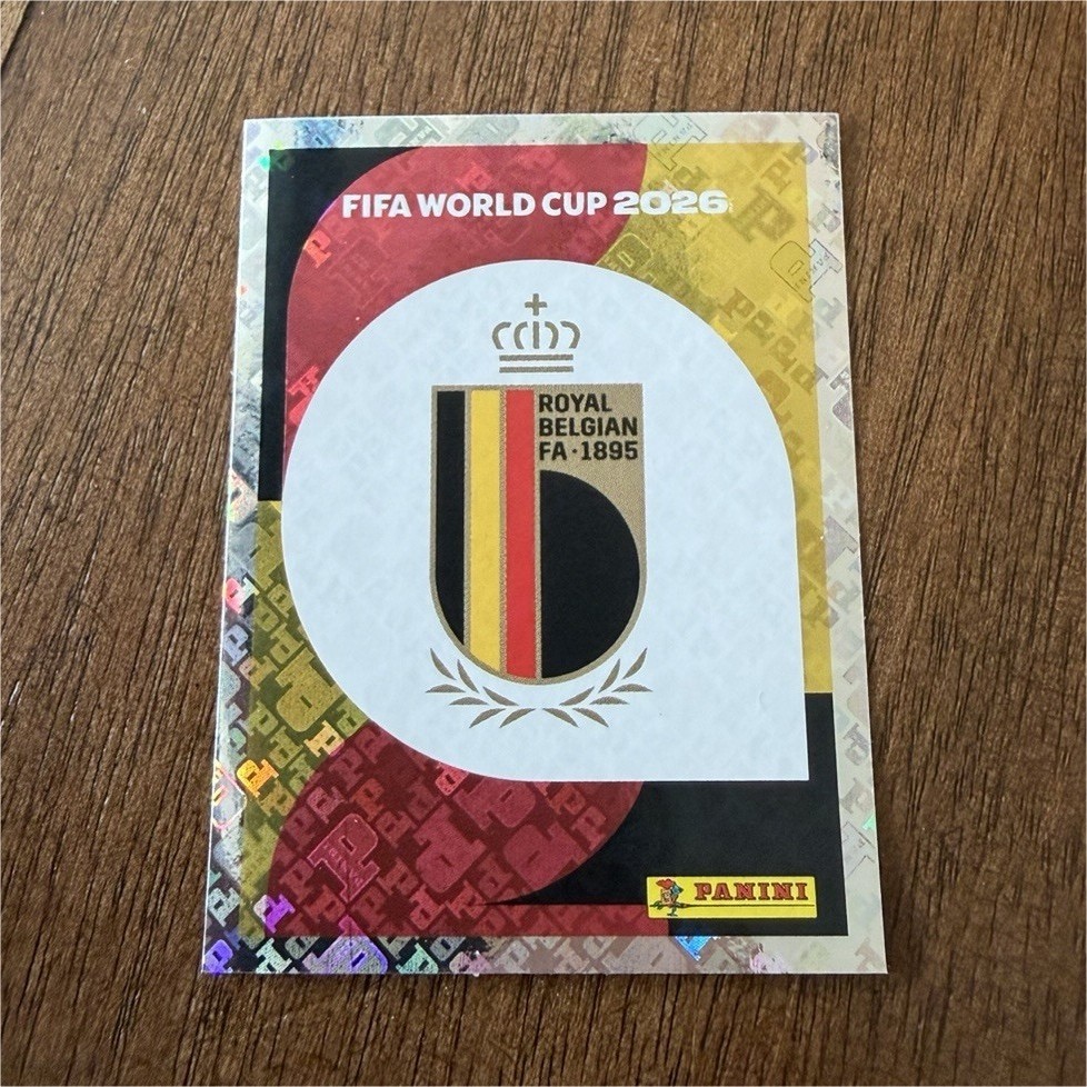 Panini FIFA World Cup 2026 Belgium Team Logo Sticker BEL 1 Royal Belgian FA