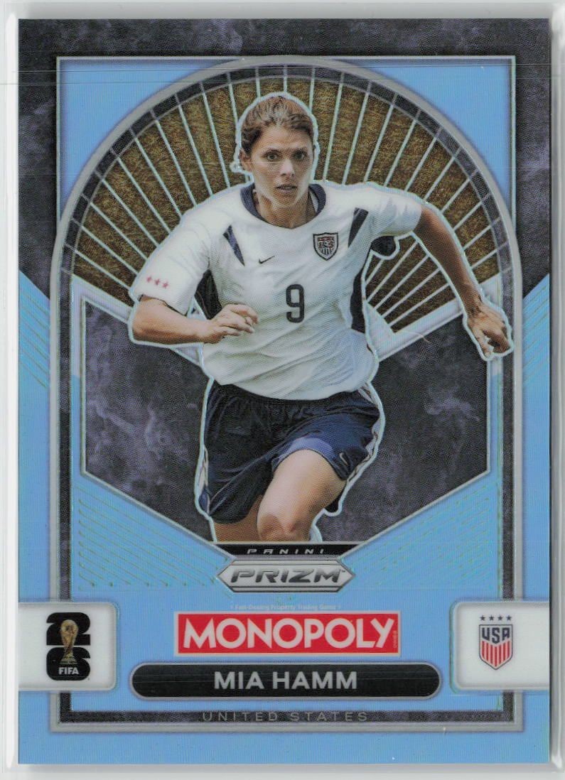 2026 Panini Prizm Light BlueMonopoly Mia Hamm #91 197/249 United States Soccer