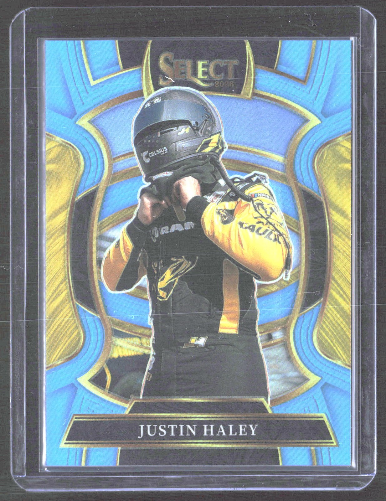 2026 Panini Select #66 Justin Haley Light Blue Prizms #/199
