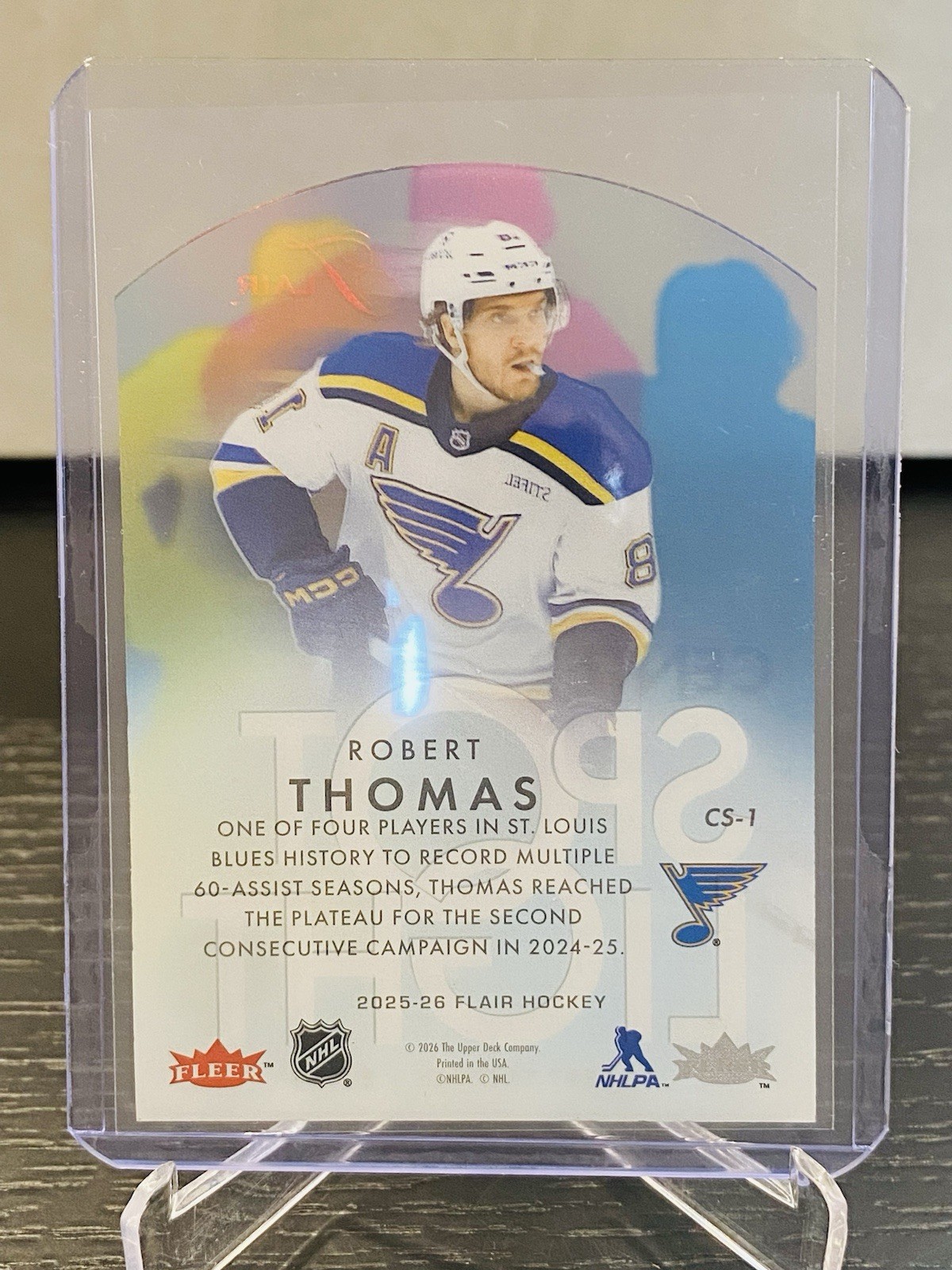 2025-26 Upper Deck Flair Center Spotlight Robert Thomas #CS-1