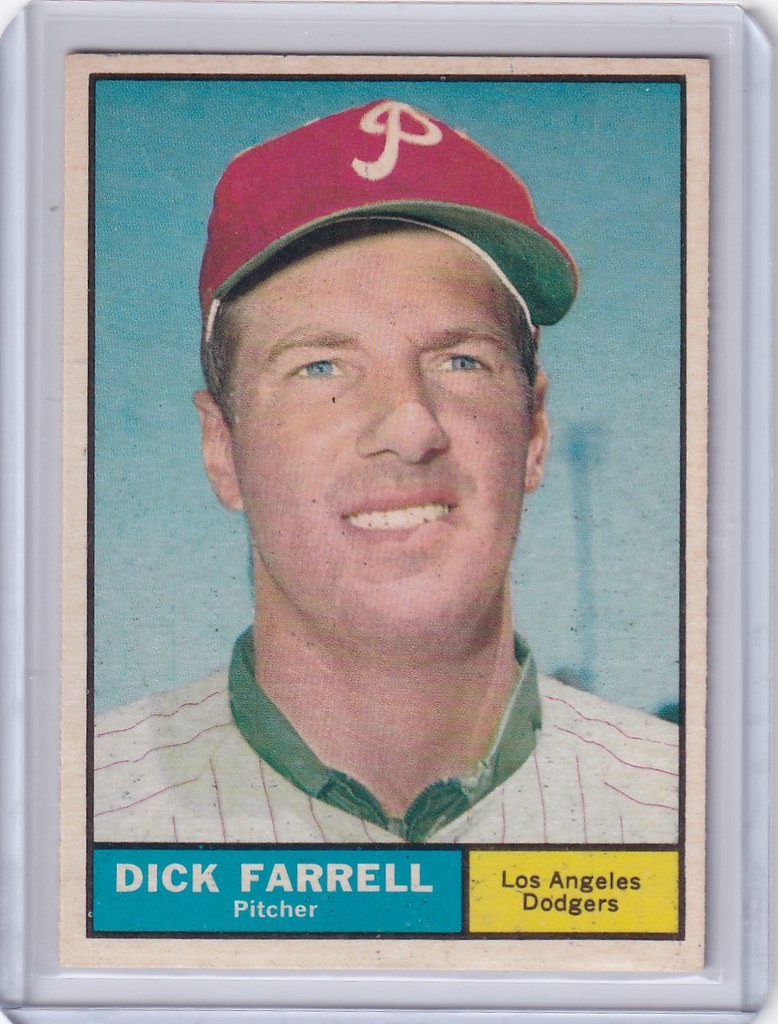 1961 Topps #522 Dick Farrell – Los Angeles Dodgers