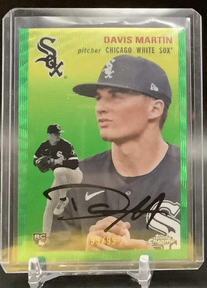 2023 Topps Chrome Platinum Anniversary Davis Martin Green Wave /99