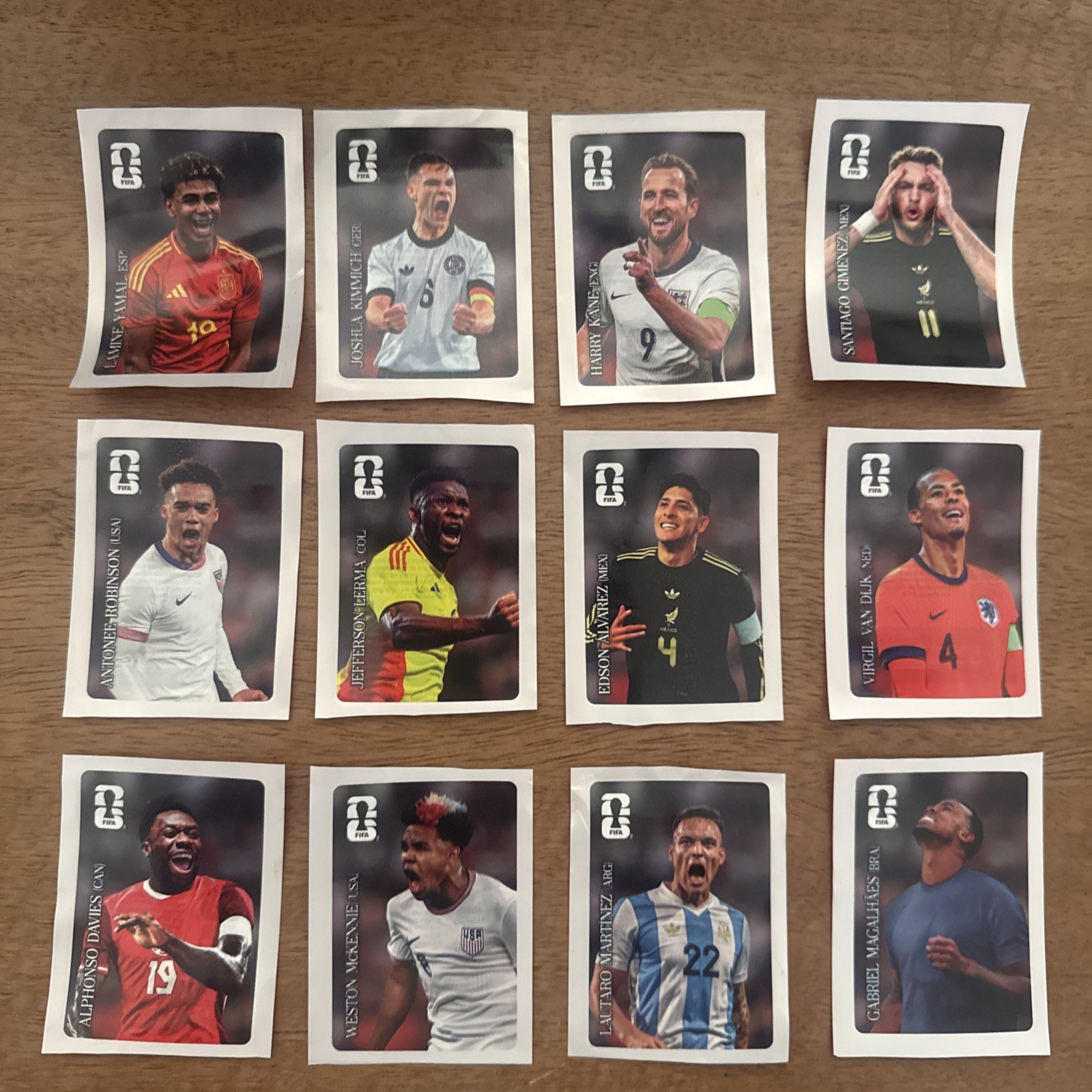 Panini FIFA World Cup 2026 Sticker Coca-Cola Full Set 12 Stickers Version US NEW