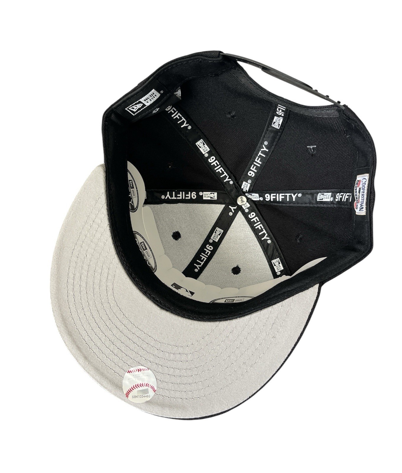 Los Angeles Dodgers 9Fifty New Era SnapBack Hat Black / Black & White Adjustable
