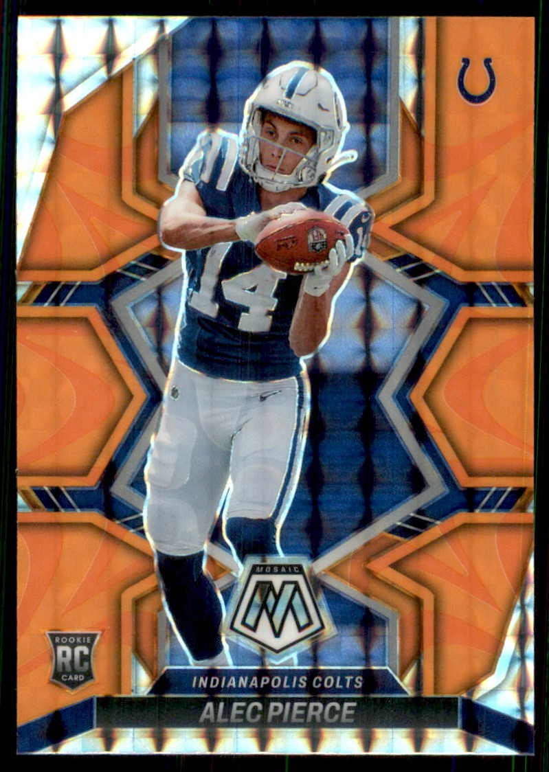 2022 Panini Mosaic Reactive Orange Alec Pierce Indianapolis Colts #329