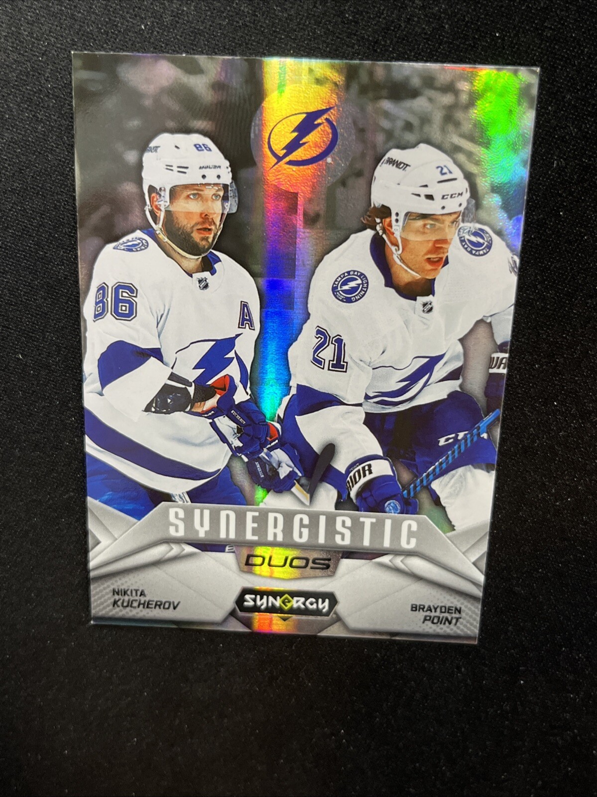 24-25 UD Synergy Hockey Synergistic Duos SD-12 Nikita Kucherov/Brayden Point