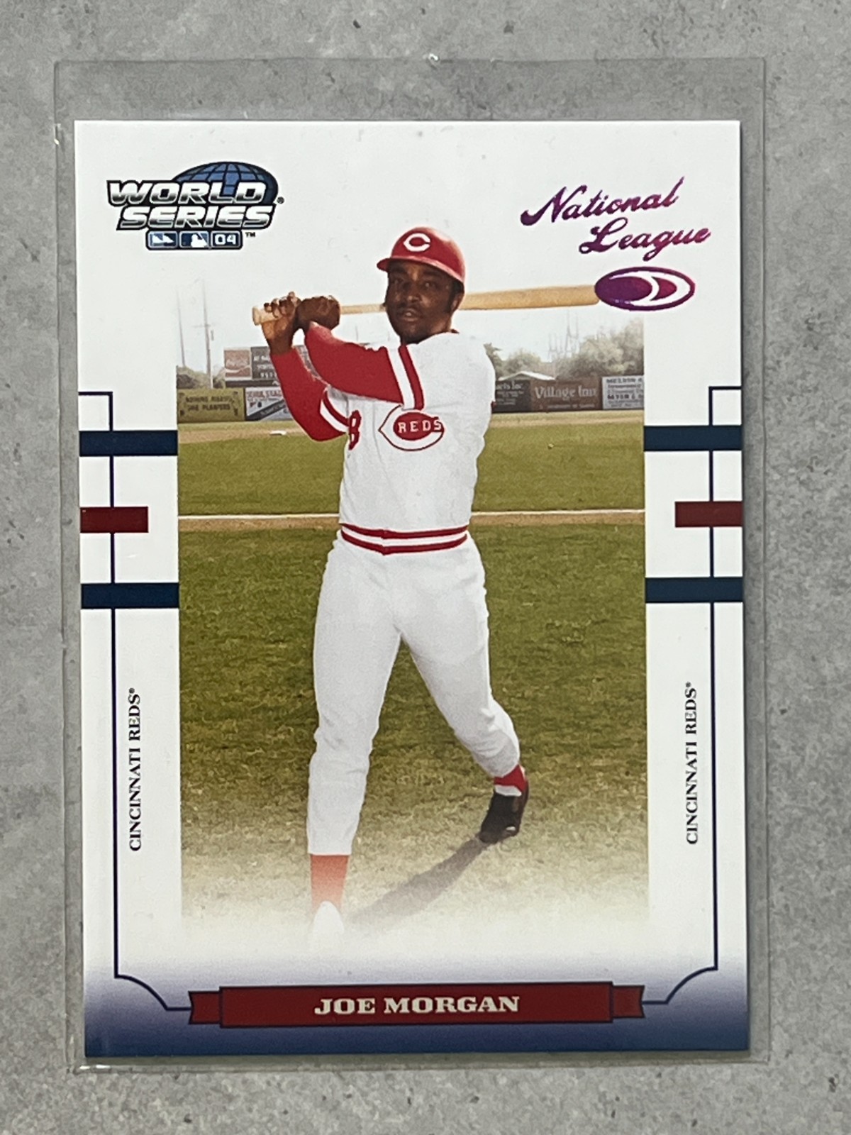 2004 Donruss World Series Joe Morgan NL Magenta Foil 012/100 #WS-54