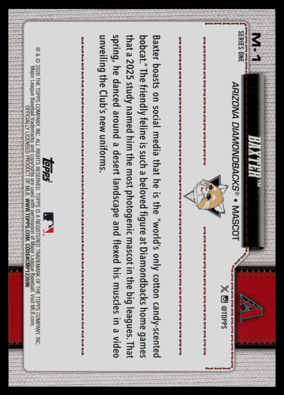 2026 Topps #M-1 Baxter Mascots