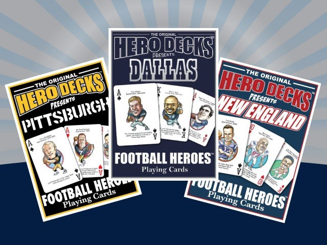NFL Football Hero Decks Caricature 52 Playing Cards Parady Cards Same Day Ship