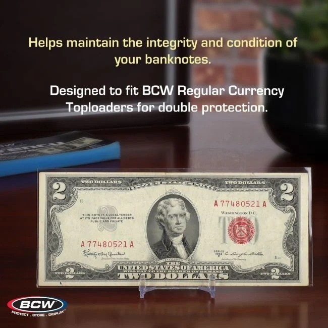NEW ( 5,000 ct) BCW Currency Sleeve- Regular Bill