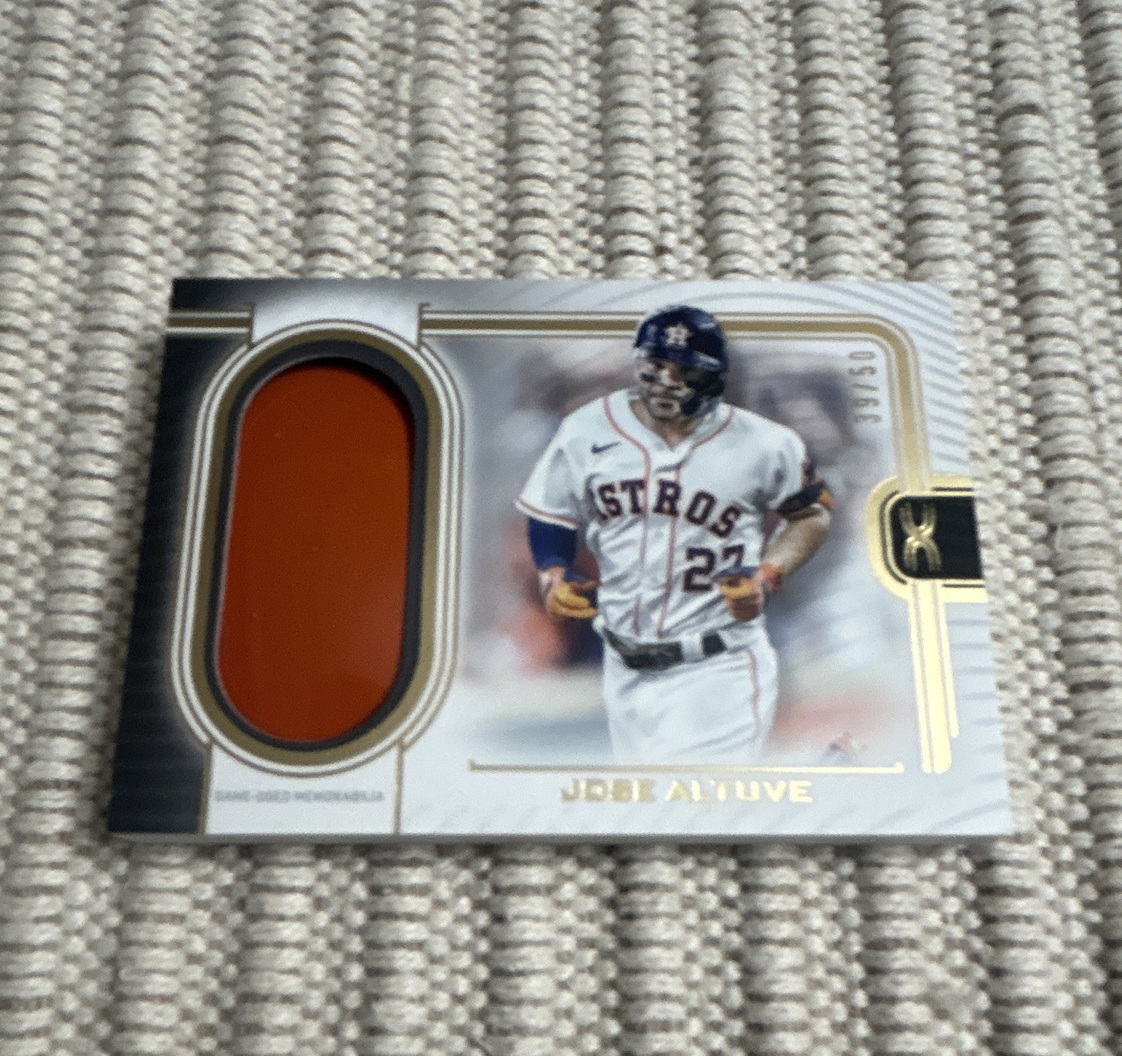 Topps 2023 Definitive Jose Altuve Astros Helmet Collection MEM DHC-JA 31/50